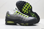 Nike Air Max 95 Neon Sneakers – Black, Grey & Volt Air Cushion Shoes