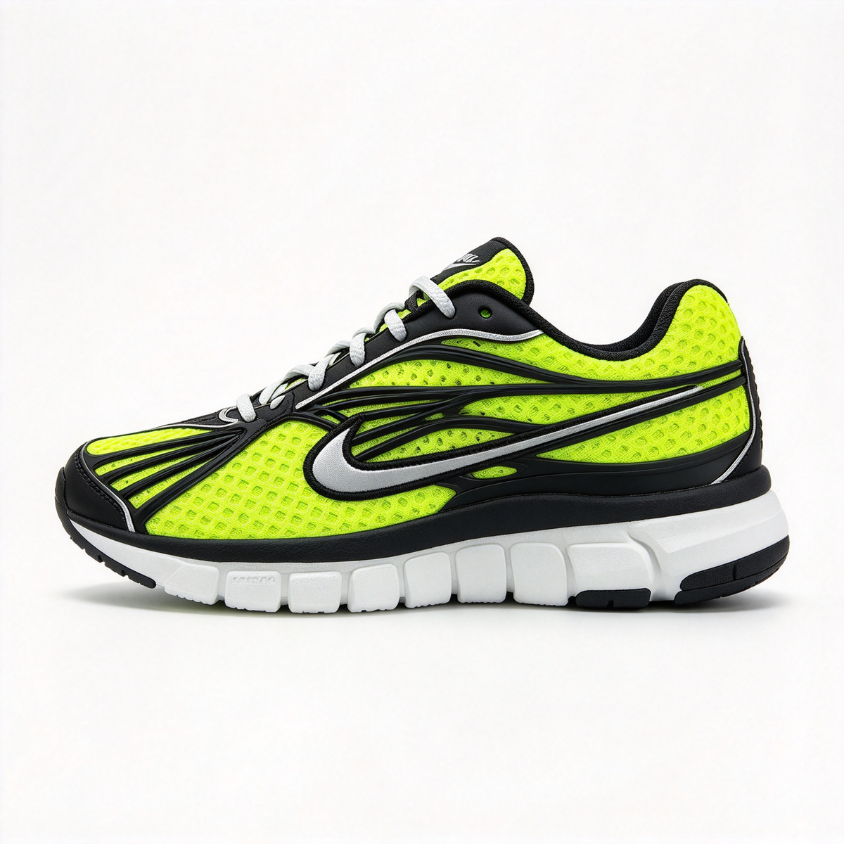 Nike Zoom Skylon 11 Men's Running Shoes | Volt/Black/Light Smoke Grey/Metallic Silver | Air Zoom cushioning + breathable mesh upper | Y2K retro style | Lightweight and flexible | A popular choice for road running and street style