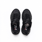 FILA Ray Tracer All Black Chunky Dad Sneakers | Full Black Thick Sole Retro Sneakers | Unisex Streetwear Athletic Shoes | Black Warrior Edition