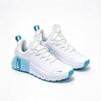 Nike Free Metcon 6 Women's Training Shoes | White/Ice Blue | Breathable mesh upper + Flywire support | Flexible forefoot + stable heel | Suitable for HIIT and weightlifting