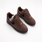 Nike Air Force 1 Low “Cacao Wow” | Premium Suede Sneakers | Retro Basketball Style | Unisex | Breathable & Durable | Collector’s Edition