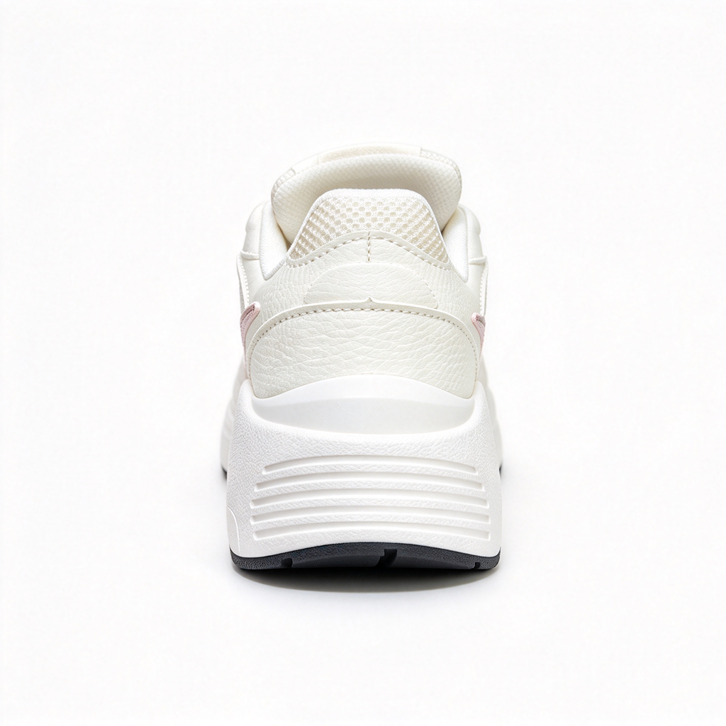 Nike Air Max Fusion Beige/Pink | Retro 90s Chunky Sneakers | Max Air Cushioning | Breathable Mesh & Leather | Unisex | Lightweight & Comfortable