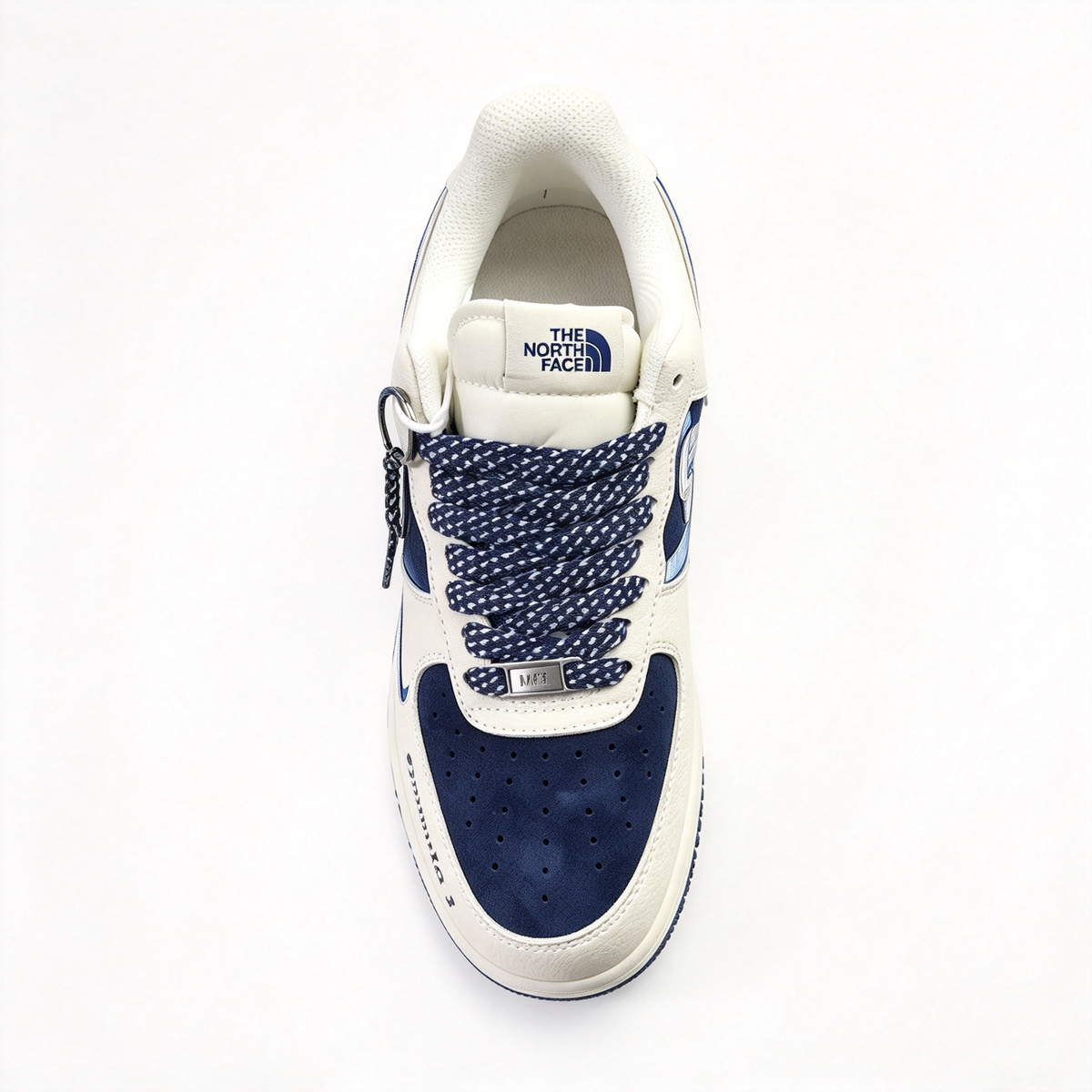 Nike Air Force 1 Low x The North Face “Formula 1” | Limited Edition Outdoor Sneakers | White & Navy Blue | Premium Leather & Breathable Mesh | Unisex | Collector’s Item