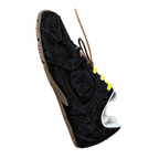 Miu Miu x New Balance 530 SL 2026 Collaboration Sneakers | All Black Suede | Multi-Lace System (Yellow + Brown + Ivory) | Ultra-Thin Sole | Luxury Unisex Shoes