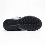 Nike Free RN 5.0 Men's Running Shoes | Light Grey/Black/White | Barefoot-like feel + flexible grooved sole | Breathable knit upper | Lightweight, zero-drop design | Suitable for road running, workouts, and everyday wear