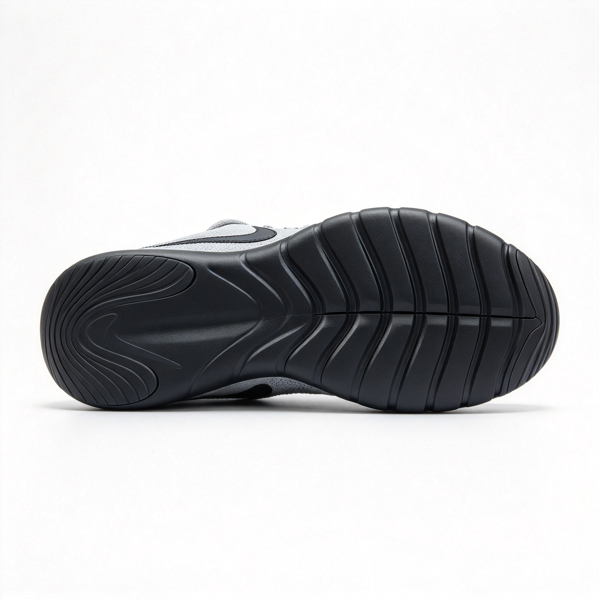 Nike Free RN 5.0 Men's Running Shoes | Light Grey/Black/White | Barefoot-like feel + flexible grooved sole | Breathable knit upper | Lightweight, zero-drop design | Suitable for road running, workouts, and everyday wear