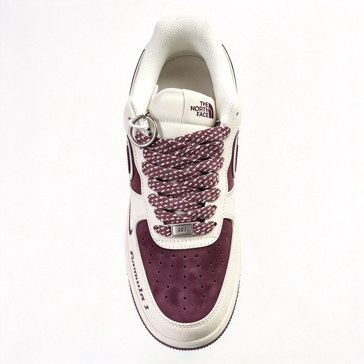 Nike Air Force 1 Low x The North Face “Formula 1” | Limited Edition Outdoor Sneakers | Burgundy & Cream | Premium Leather & Breathable Mesh | Unisex | Collector’s Item