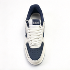 Nike Air Force 1 Low x Dior “Formula 1” | Limited Edition Luxury Sneakers | White & Navy Blue | Oblique Print Swoosh | Premium Leather | Unisex | Collector’s Item