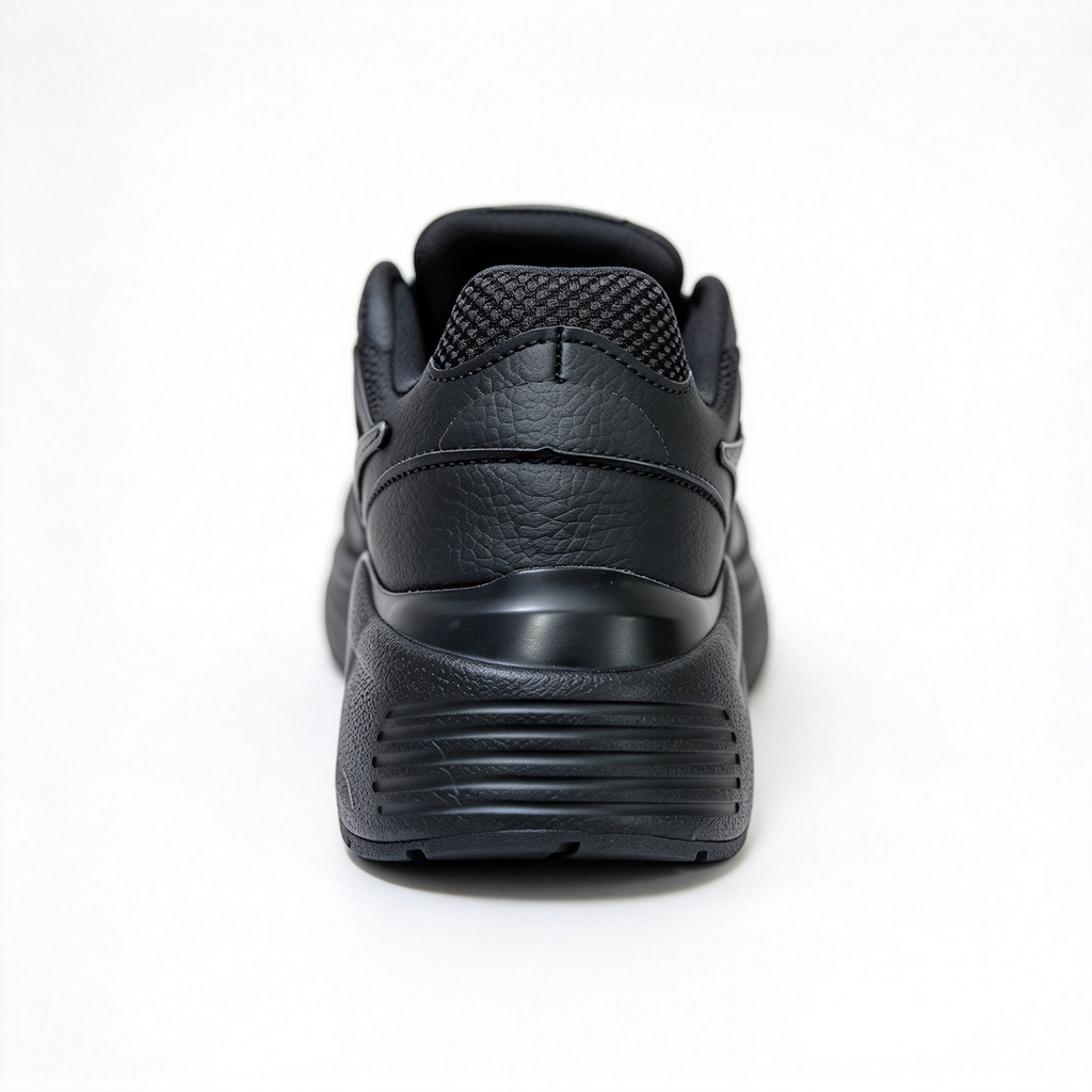 Nike Air Max Fusion Triple Black | Retro 90s Chunky Sneakers | Max Air Cushioning | Breathable Mesh &amp; Leather | Unisex | Lightweight &amp; Comfortable