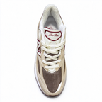 Loro Piana x New Balance 990V6 U990LP6 Beige Red Retro Sneakers Unisex Casual Running Shoes Breathable Mesh Thick Sole Height Increase Couple Shoes