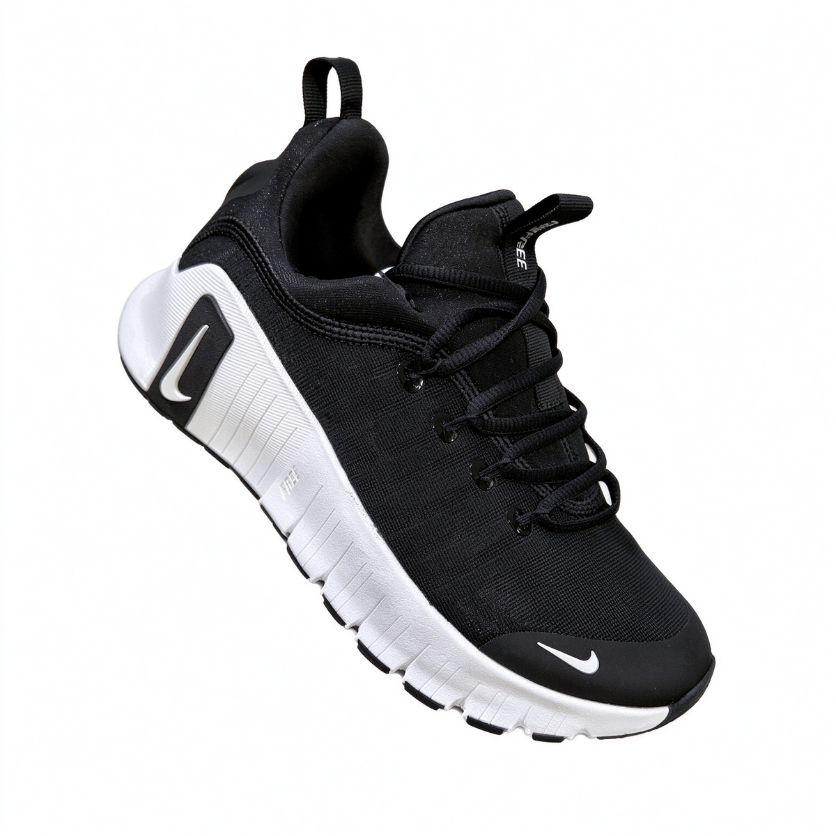 Nike Free Metcon 6 Training Shoes | Black/White Colorway | Lightweight, Breathable Mesh | Flexible Forefoot, Stable Heel | Suitable for HIIT and Weightlifting | Unisex Style