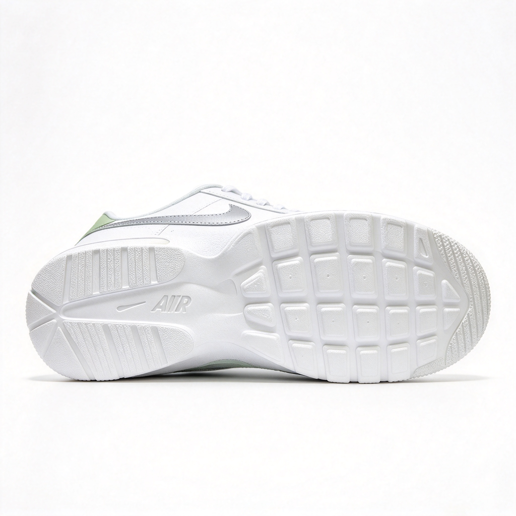 Nike Air Max Fusion White/Green | Retro 90s Chunky Sneakers | Max Air Cushioning | Breathable Mesh & Leather | Unisex | Lightweight & Comfortable