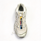Salomon XT-6 Men's Trail Running Shoes | Beige/Olive Green/Yellow-Blue Colorway; Breathable Mesh Upper | All-Terrain Traction | Lightweight and Durable | Suitable for Trail Running, Hiking, and Everyday Urban Wear
