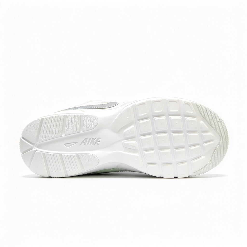 Nike Air Max Fusion White/Green | Retro 90s Chunky Sneakers | Max Air Cushioning | Breathable Mesh & Leather | Unisex | Lightweight & Comfortable