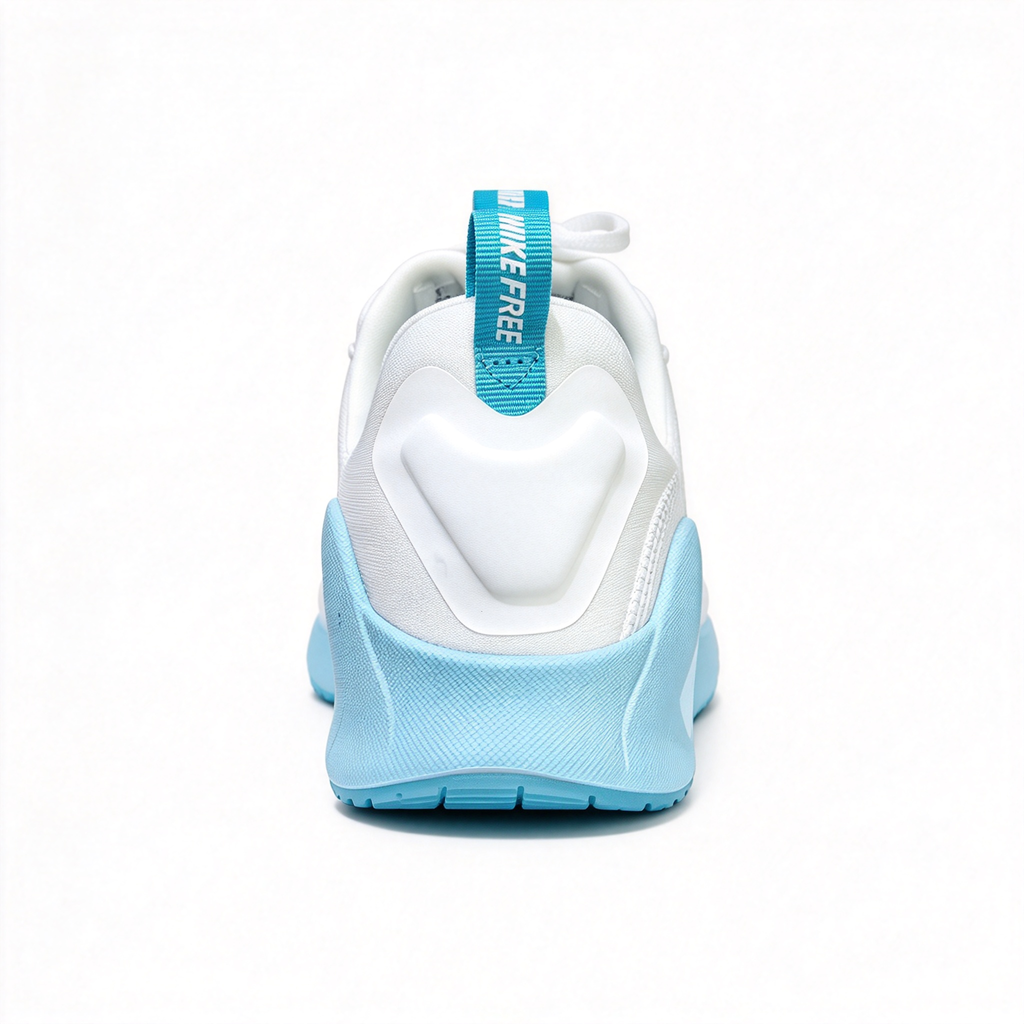 Nike Free Metcon 6 Women's Training Shoes | White/Ice Blue | Breathable mesh upper + Flywire support | Flexible forefoot + stable heel | Suitable for HIIT and weightlifting