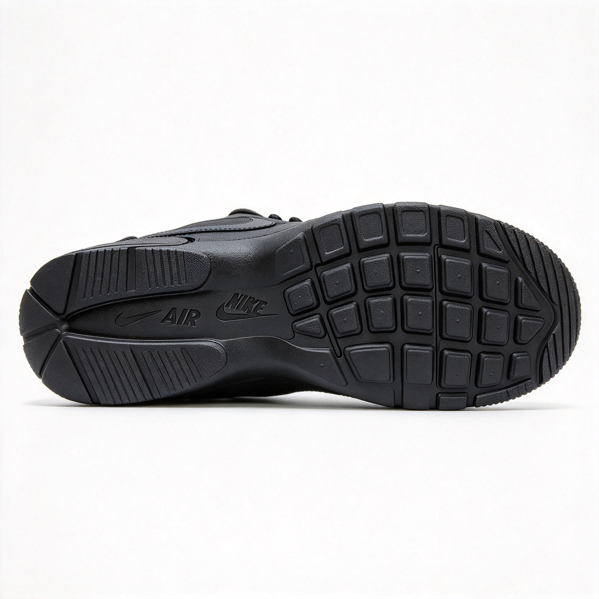 Nike Air Max Fusion Triple Black | Retro 90s Chunky Sneakers | Max Air Cushioning | Breathable Mesh &amp; Leather | Unisex | Lightweight &amp; Comfortable
