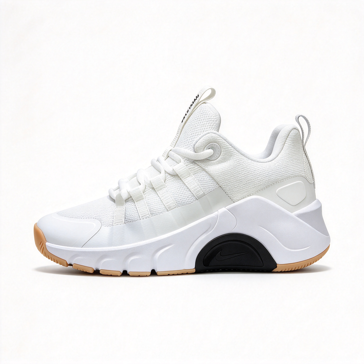 Nike Free Metcon 7 Men's Training Shoes | White/Iron Grey/Gum Yellow | Flexible forefoot + stable heel | Breathable mesh upper | Versatile training shoes | Lightweight and durable | Suitable for strength training, HIIT, and cardio