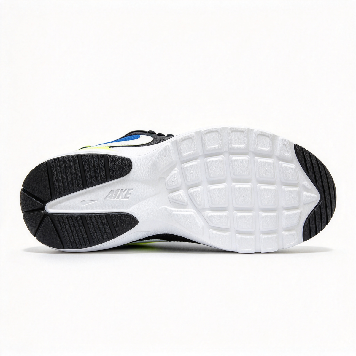 Nike Air Max Fusion Black/Blue/Green | Retro 90s Chunky Sneakers | Max Air Cushioning | Breathable Mesh & Leather | Unisex | Lightweight & Comfortable