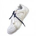 Miu Miu x New Balance 530 SL Collaboration Sneakers | Metallic Silver & White | Dual Lace System | Y2K Slim Sole | Unisex Lifestyle Shoes