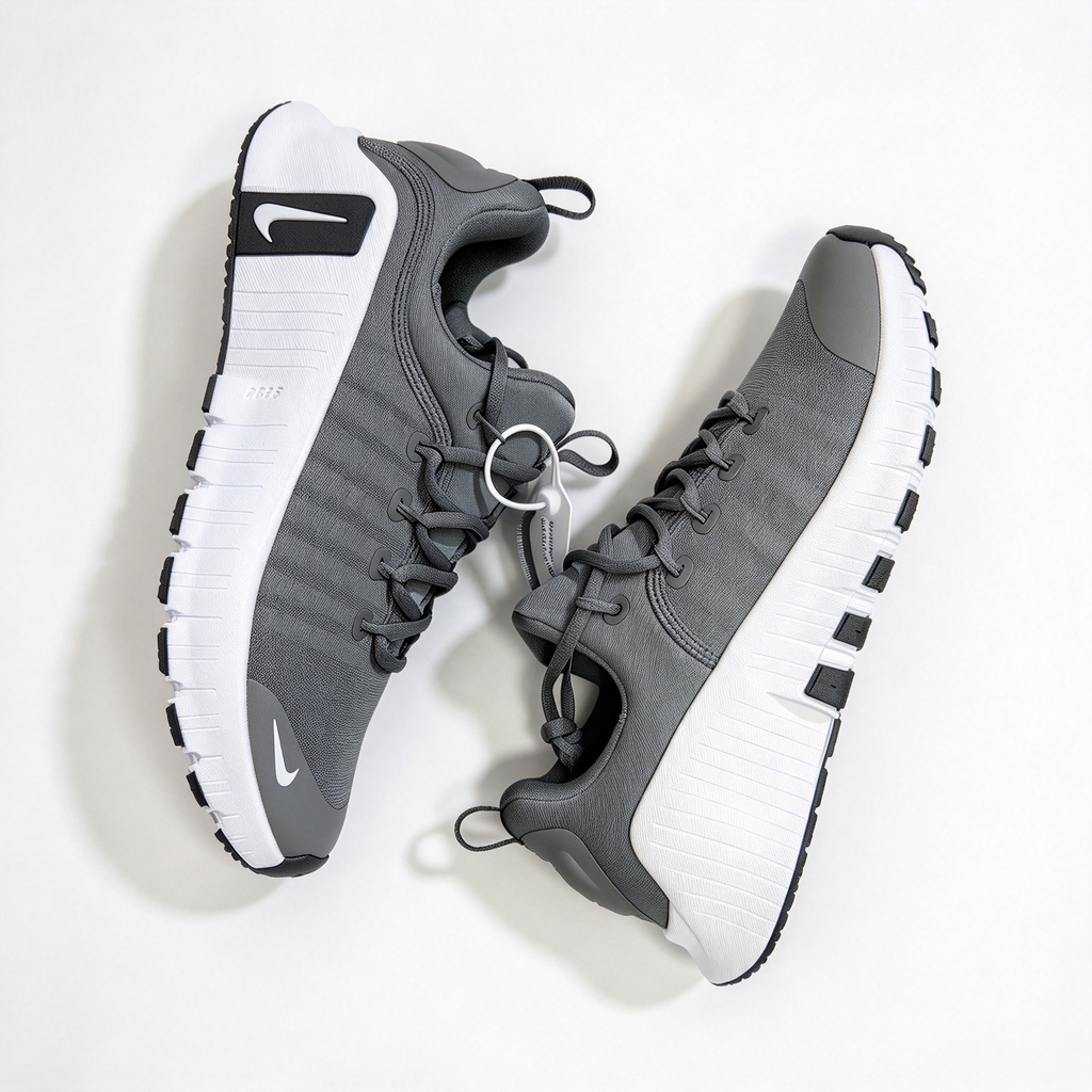 Nike Free Metcon 6 Training Shoes | Anthracite/White/Black | Breathable mesh + Flywire support | Flexible forefoot + stable heel | Suitable for HIIT and weightlifting | Unisex