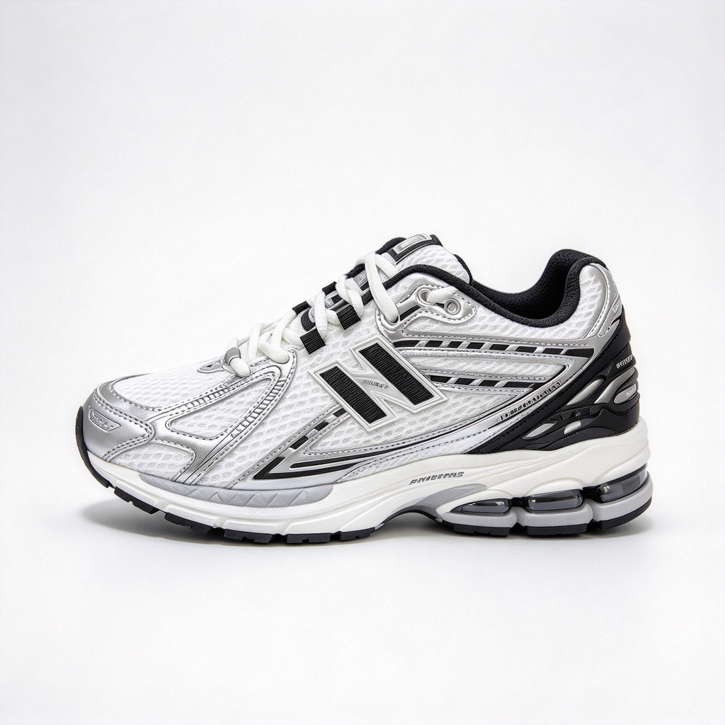 New Balance 1906R Silver Grey & Black Sneakers | Retro Y2K Dad Shoes | ABZORB + N-ERGY Cushioning | Unisex | Breathable Mesh & Synthetic Leather | Lightweight & Stable