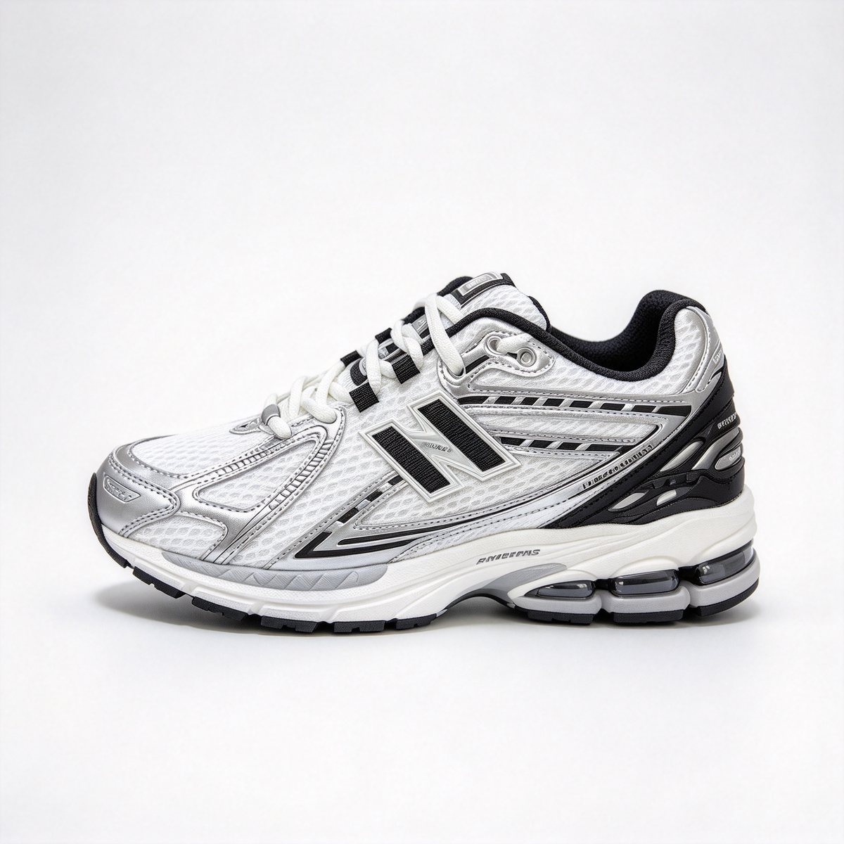 New Balance 1906R Silver Grey & Black Sneakers | Retro Y2K Dad Shoes | ABZORB + N-ERGY Cushioning | Unisex | Breathable Mesh & Synthetic Leather | Lightweight & Stable