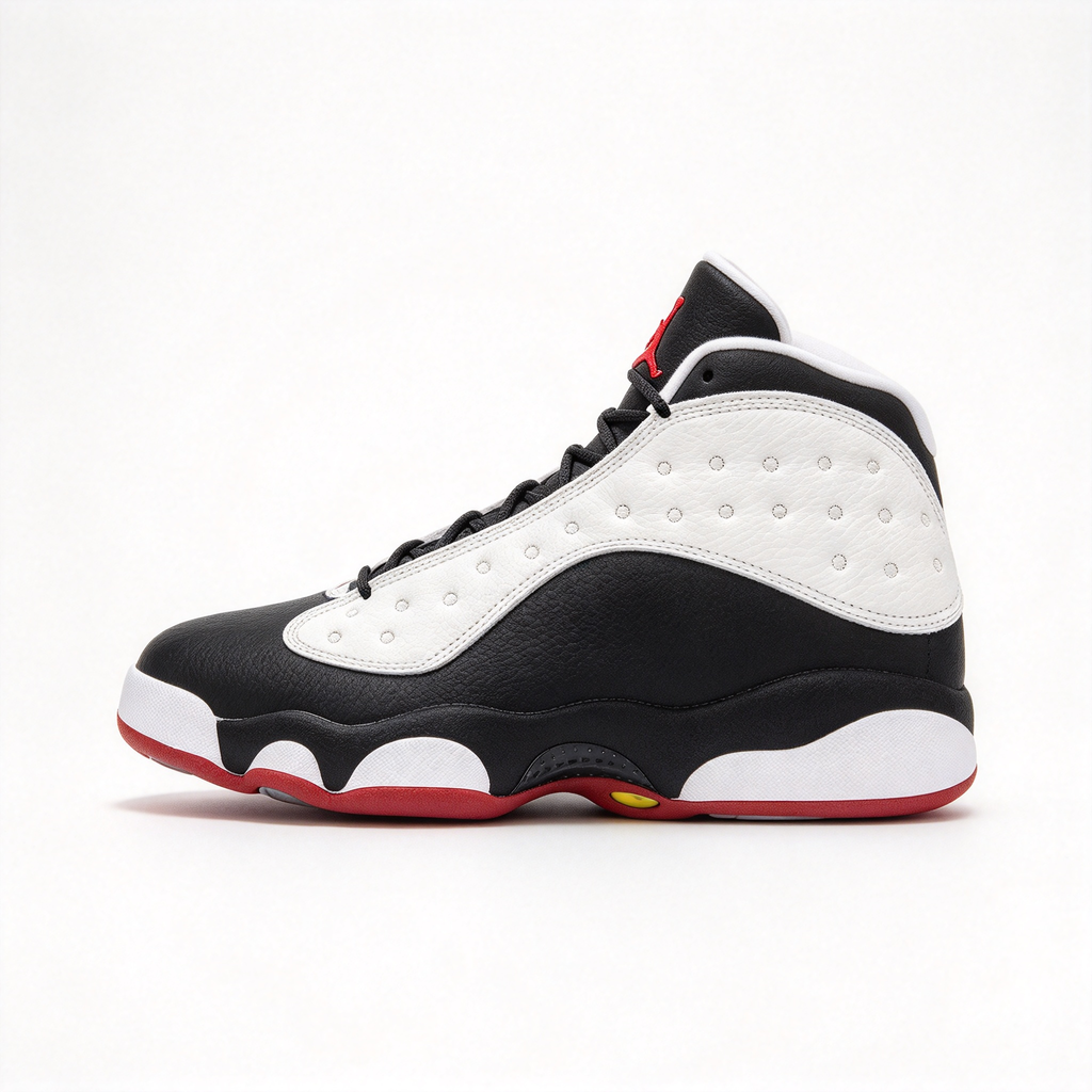 Air Jordan 13 Retro “He Got Game” | Classic Panda Colorway | White/Black/True Red | Holographic Cat Eye | Zoom Air Cushioning | Unisex | Collector’s Edition