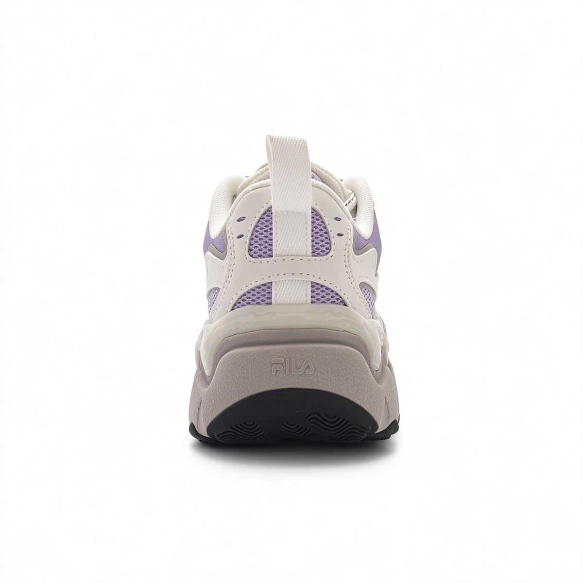 FILA Ray Tracer Chunky Dad Sneakers | Cream & Lilac Purple | Retro 90s Athletic Shoes | Women's Fashion Sneakers