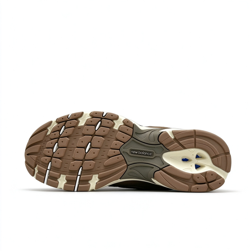 New Balance Classic 90s retro running sneakers 530 Dark Mushroom brown beige colorway, unisex dad shoes for men and women.