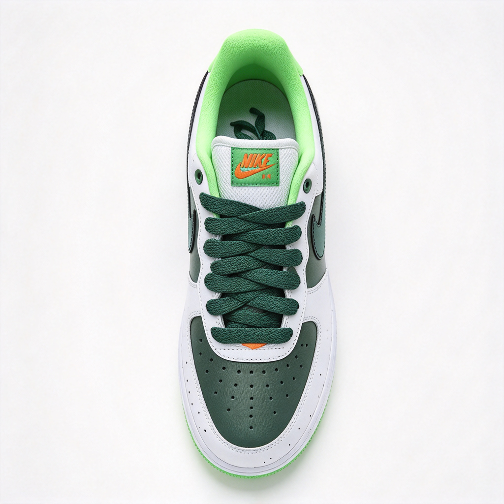 DOAF x Nike Air Force 1 Low “Egg or Duck” Men’s Sneakers | Dark Green Wood-Grain Leather + Cream Swoosh | Limited Edition (2,000 Pairs) | A Must-Have for Streetwear Collectors | Exquisite Craftsmanship Meets Urban Storytelling