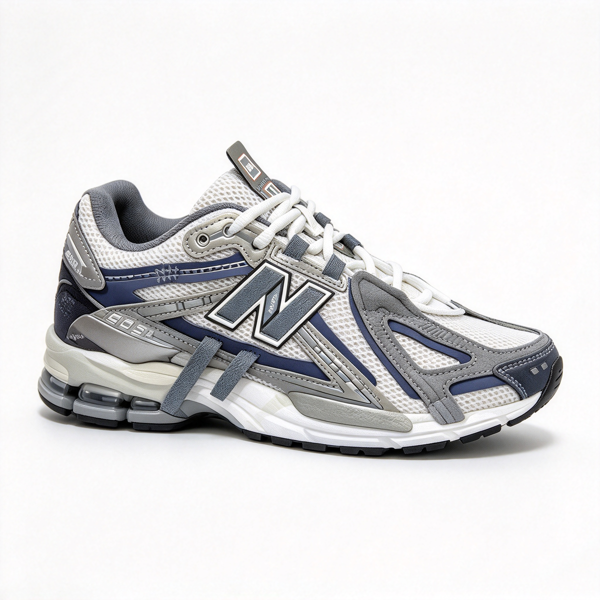 New Balance 1906A Silver Grey & Navy Blue Sneakers | Retro Y2K Dad Shoes | ABZORB + N-ERGY Cushioning | Unisex | Breathable Mesh & Synthetic Leather | Lightweight & Stable