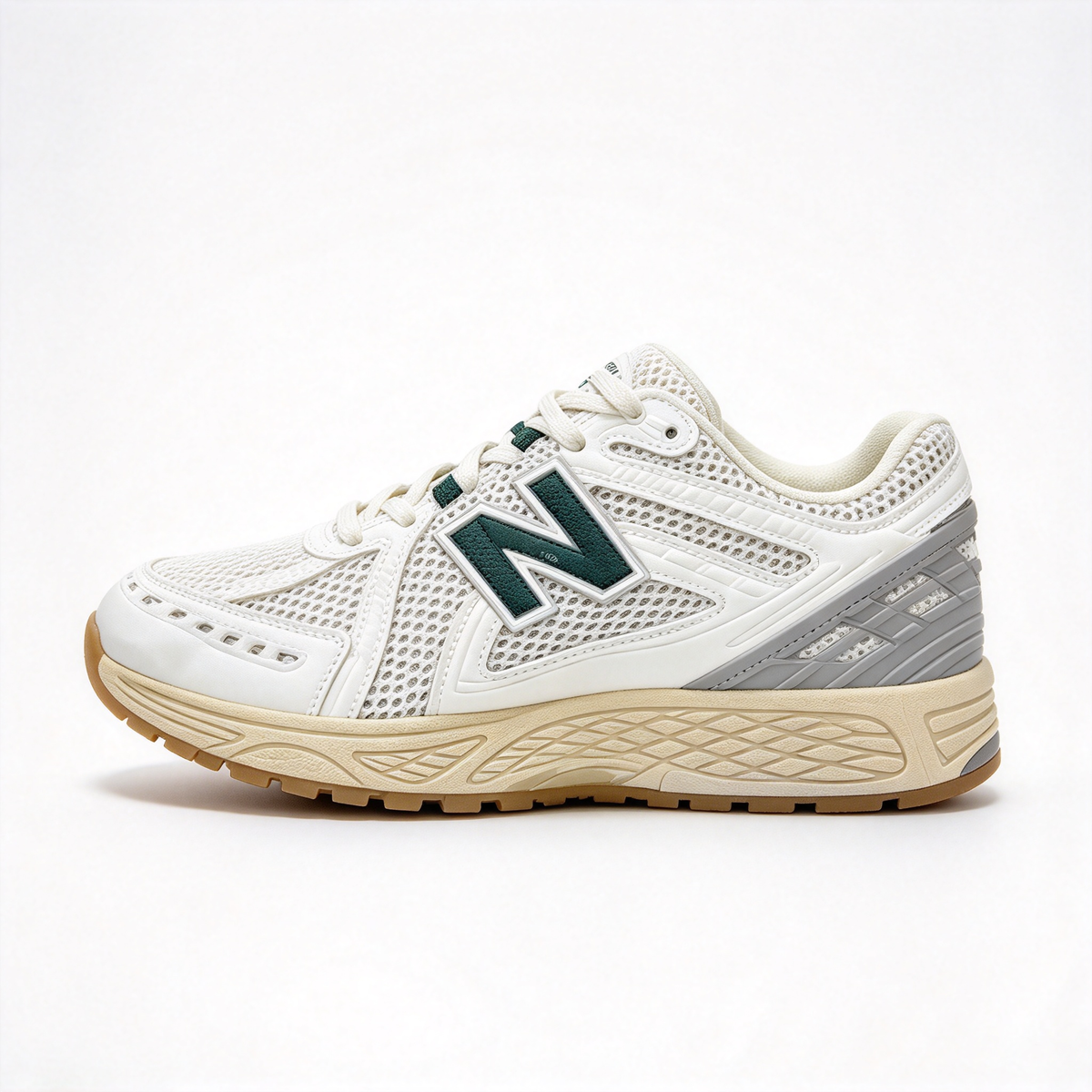 New Balance 1906R Cream & Forest Green Sneakers | Retro Y2K Dad Shoes | ABZORB + N-ERGY Cushioning | Unisex | Breathable Mesh & Synthetic Leather | Lightweight & Stable