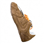 Miu Miu x New Balance 530 SL 2026 Collaboration Sneakers | Cocoa Brown Suede | Multi-Lace System (Orange + Brown + Ivory) | Ultra-Thin Sole | Luxury Unisex Shoes