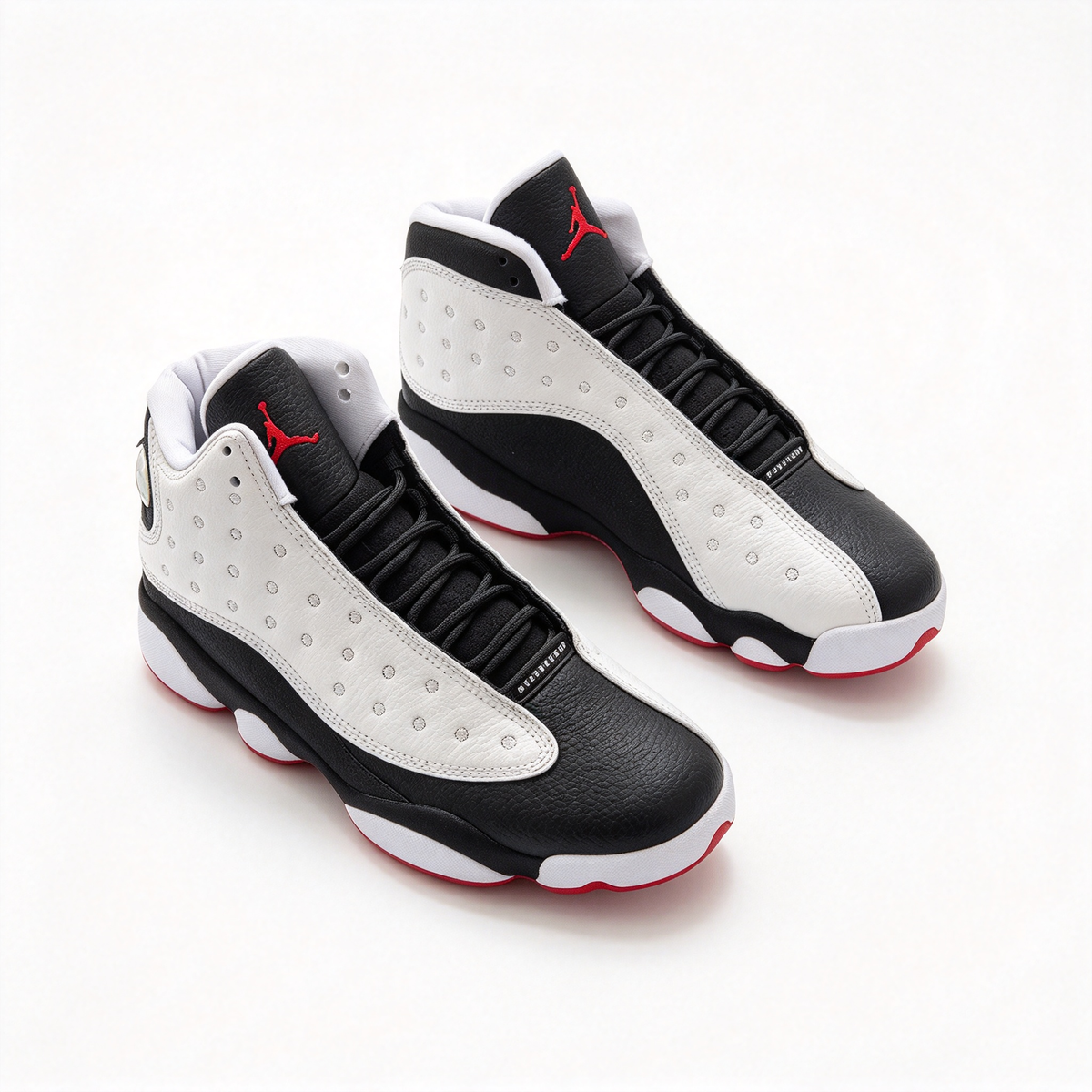 Air Jordan 13 Retro “He Got Game” | Classic Panda Colorway | White/Black/True Red | Holographic Cat Eye | Zoom Air Cushioning | Unisex | Collector’s Edition