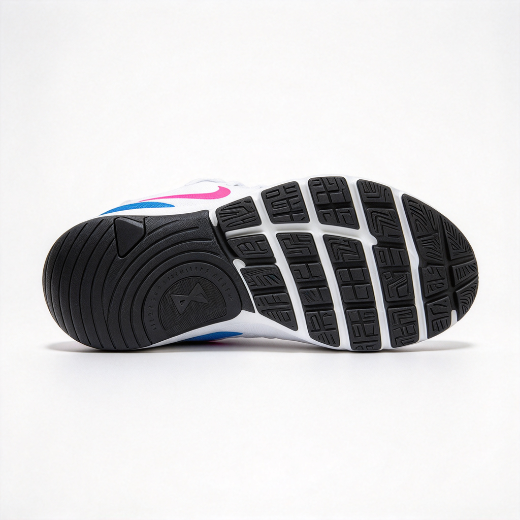 Nike Free Metcon 7 Men's Training Shoes | White/Light Blue/Bright Pink | Flexible forefoot + stable heel | Breathable mesh upper | Versatile training shoes | Lightweight and durable | Suitable for strength training, HIIT, and cardio