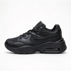Nike Air Max Fusion Triple Black | Retro 90s Chunky Sneakers | Max Air Cushioning | Breathable Mesh &amp; Leather | Unisex | Lightweight &amp; Comfortable