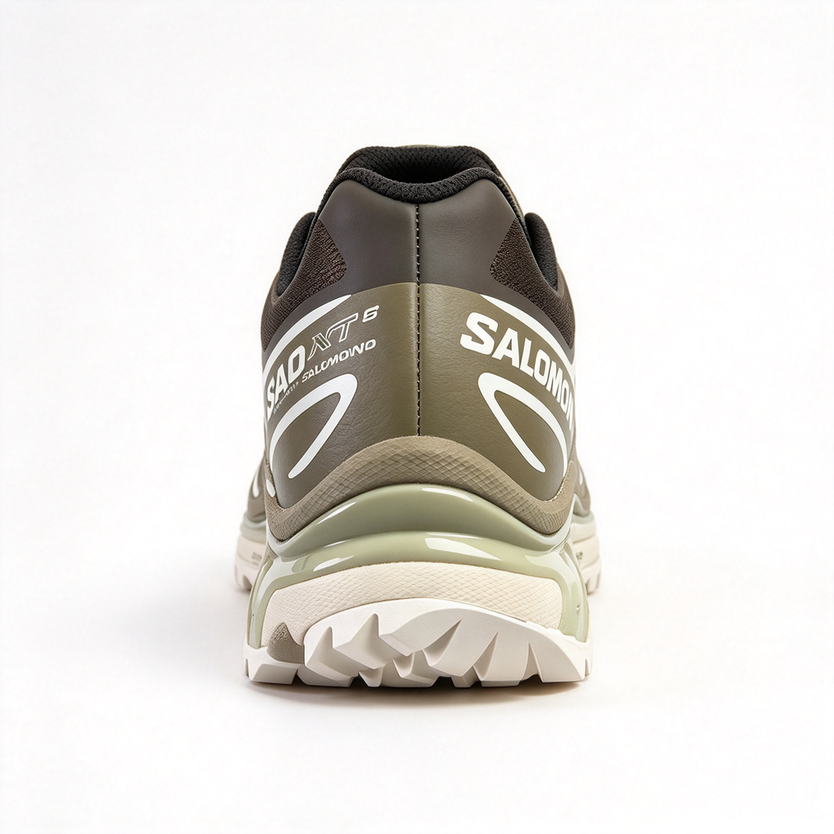 Salomon XT-6 Men's Trail Running Shoes | Dark Brown/Off-White/Yellow-Blue Colorway | Breathable Mesh Upper | All-Terrain Traction | Lightweight and Durable | Suitable for Trail Running, Hiking, and Everyday Urban Wear