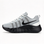 Nike Free RN 5.0 Men's Running Shoes | Light Grey/Black/White | Barefoot-like feel + flexible grooved sole | Breathable knit upper | Lightweight, zero-drop design | Suitable for road running, workouts, and everyday wear