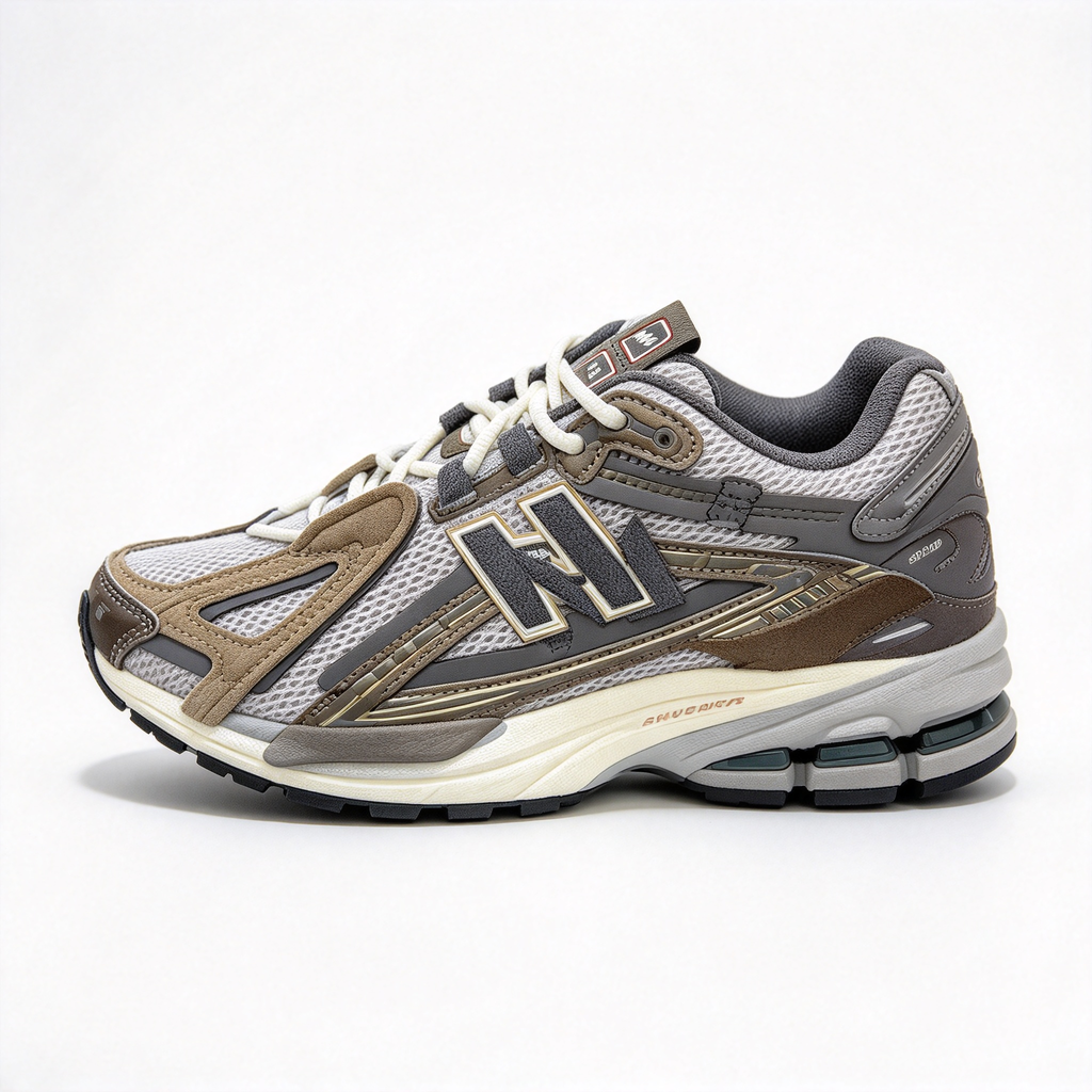 New Balance 1906A Grey & Brown Sneakers | Retro Y2K Dad Shoes | ABZORB + N-ERGY Cushioning | Unisex | Breathable Mesh & Synthetic Leather | Lightweight & Stable