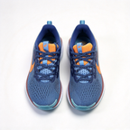 Nike Pegasus Trail 5 Men's Trail Running Shoes | Navy Blue/Orange | ReactX Foam + ATC Rubber Outsole | Breathable Mesh Upper | Spacious Toe Box | All-Terrain Traction
