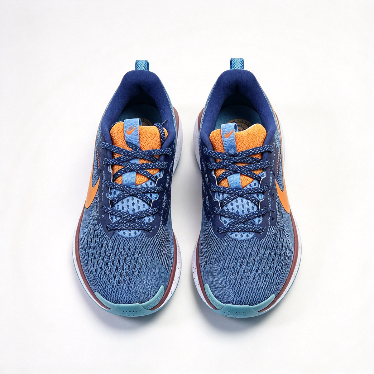 Nike Pegasus Trail 5 Men's Trail Running Shoes | Navy Blue/Orange | ReactX Foam + ATC Rubber Outsole | Breathable Mesh Upper | Spacious Toe Box | All-Terrain Traction
