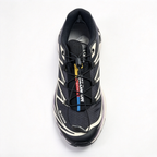 Salomon XT-6 GORE-TEX Men's Trail Running Shoes | Black/Off-White/Yellow-Blue Colorway | Waterproof & Breathable with All-Terrain Grip | Lightweight & Durable | Suitable for Trail Running, Hiking, and Everyday Urban Wear