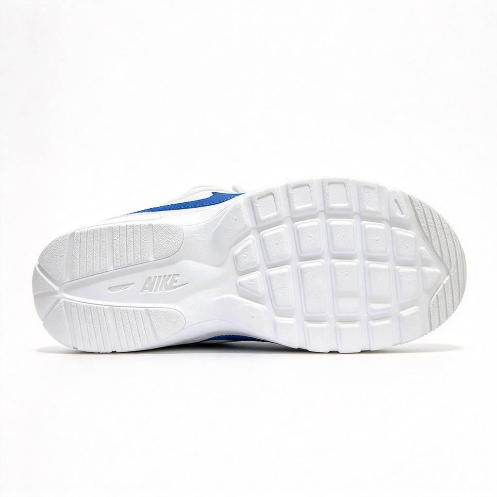 Nike Air Max Fusion White/Blue/Grey | Retro 90s Chunky Sneakers | Max Air Cushioning | Breathable Mesh & Leather | Unisex | Lightweight & Comfortable