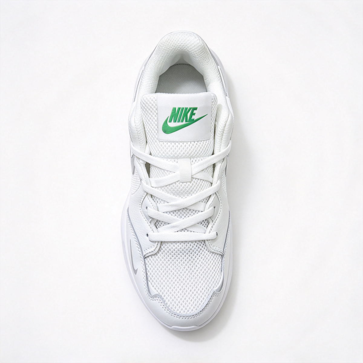 Nike Air Max Fusion White/Green | Retro 90s Chunky Sneakers | Max Air Cushioning | Breathable Mesh & Leather | Unisex | Lightweight & Comfortable