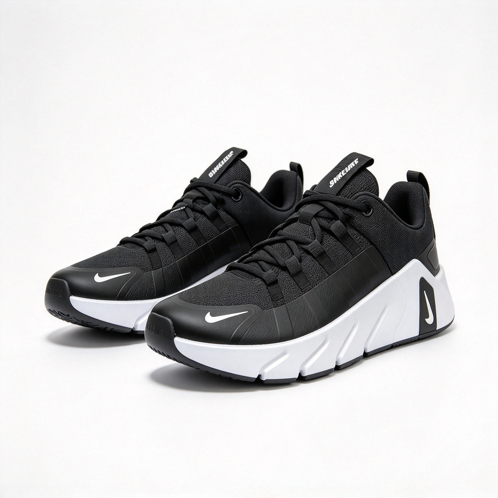 Nike Free Metcon 7 Men's Training Shoes | Black/White/Metallic Silver | Flexible forefoot + stable heel | Breathable mesh upper | Versatile training shoes | Lightweight and durable | Suitable for strength training, HIIT, and cardio