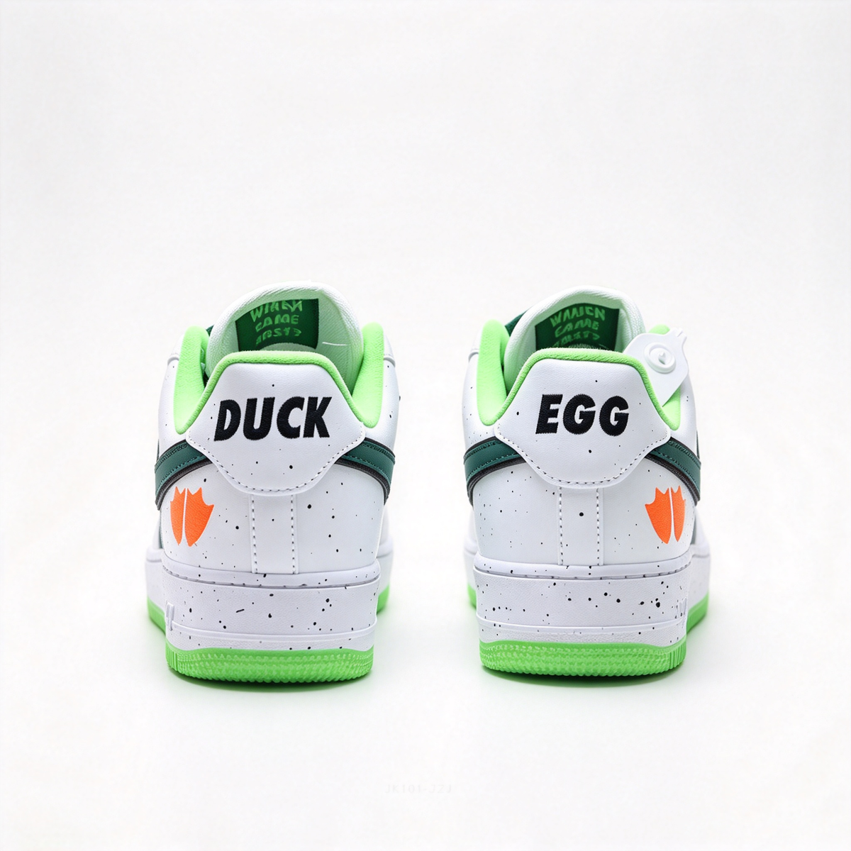DOAF x Nike Air Force 1 Low “Egg or Duck” Men’s Sneakers | Dark Green Wood-Grain Leather + Cream Swoosh | Limited Edition (2,000 Pairs) | A Must-Have for Streetwear Collectors | Exquisite Craftsmanship Meets Urban Storytelling