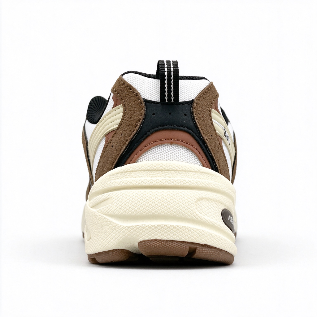 New Balance Classic 90s retro running sneakers 530 Dark Mushroom brown beige colorway, unisex dad shoes for men and women.