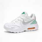 Nike Air Max Fusion White/Green | Retro 90s Chunky Sneakers | Max Air Cushioning | Breathable Mesh & Leather | Unisex | Lightweight & Comfortable