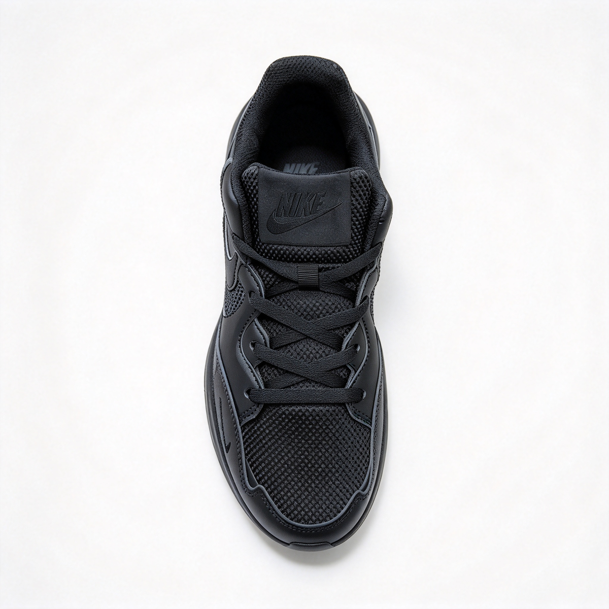 Nike Air Max Fusion Triple Black | Retro 90s Chunky Sneakers | Max Air Cushioning | Breathable Mesh &amp; Leather | Unisex | Lightweight &amp; Comfortable