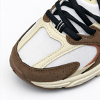 New Balance Classic 90s retro running sneakers 530 Dark Mushroom brown beige colorway, unisex dad shoes for men and women.